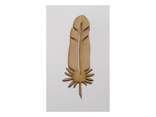PLUMA N6 6x18cm 3mm - IND DEL ARTE / CORTE LASER