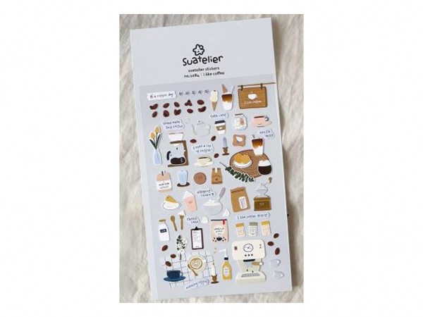 STICKER PVC 10x19cm I LIKE COFFE - IBICO