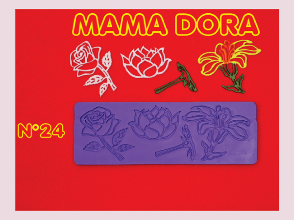 MAMA DORA MOLDES PUNTILLA N24 ROSAS - MAMA DORA