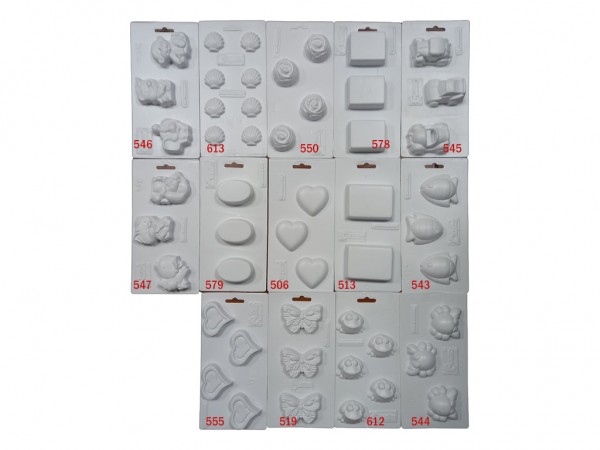 MOLDES JABON PLASTICOS YESO PORCELANA - PINTAFAN CREATIVA