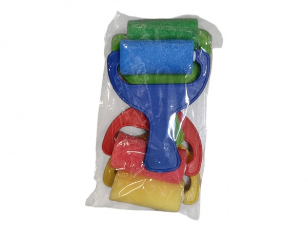 RODILLO ESPONJA DE COLORES X4 - IMPORTACION CIDER