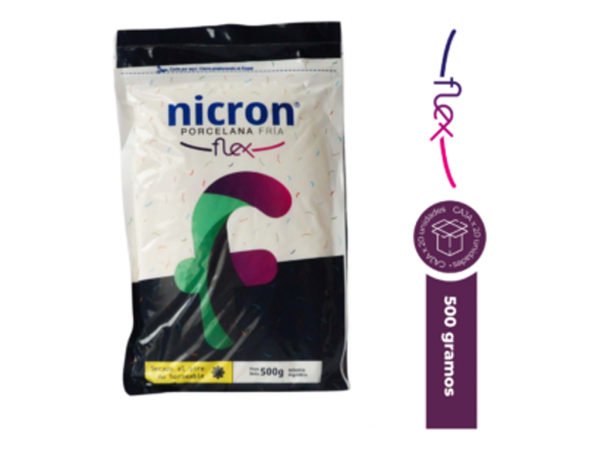 PORCELANA FRIA NICRON 500g FLEX CAJA x12 - NICRON