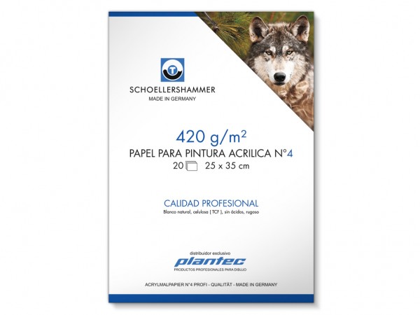 BLOCK ACRILICO 420g 25x35 20H ENCOLADO - PLANTEC