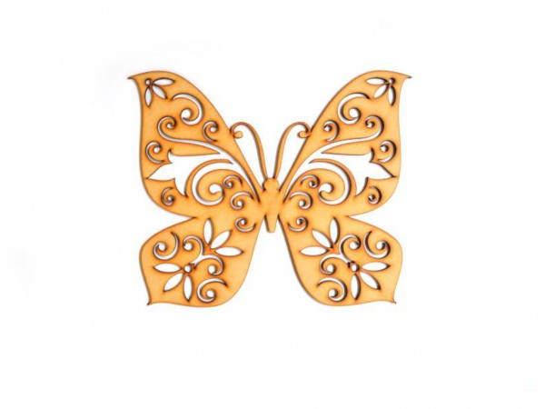 MARIPOSA CALADA GR N1 (315x380mm) - IND DEL ARTE / CORTE LASER