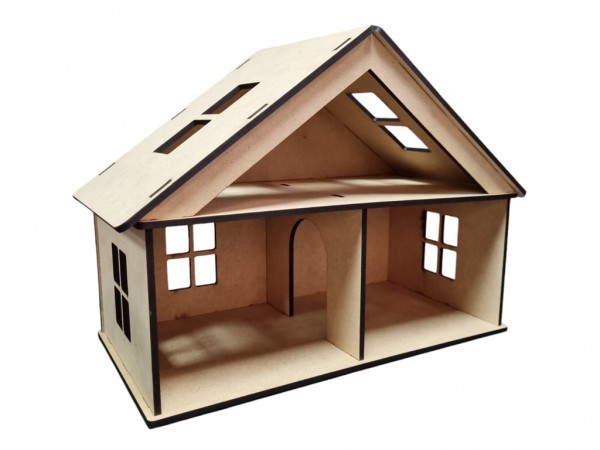 CASA MUÑECAS 21x41x32cm 5mm - IND DEL ARTE / CORTE LASER