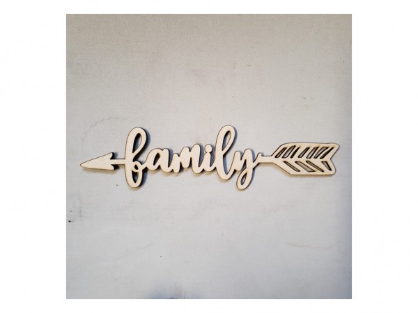 FLECHA FAMILY 8x32cm 5mm - IND DEL ARTE / CORTE LASER