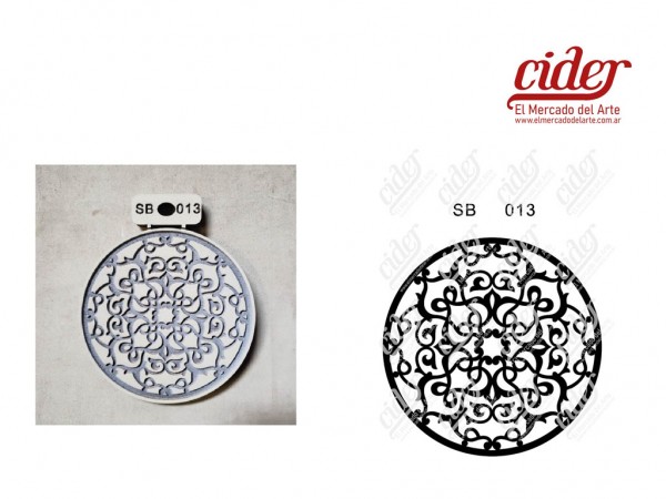 SELLOS BAJO RELIEVE SB013/MANDALA N2 - IND DEL ARTE / CORTE LASER