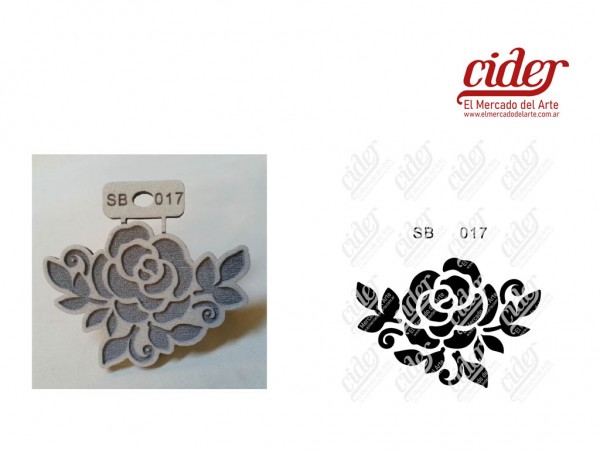 SELLOS BAJO RELIEVE SB017/PIMPOLLOS 7x10 - IND DEL ARTE / CORTE LASER