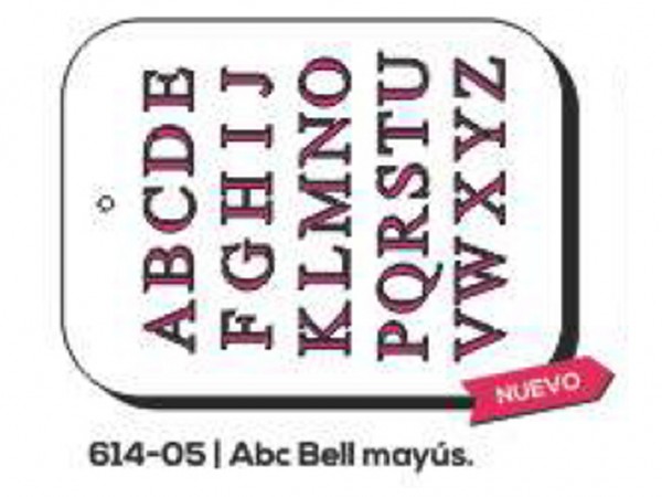 STENCIL CREATIVA 20x30xm ABC BELL MAY - PINTAFAN CREATIVA