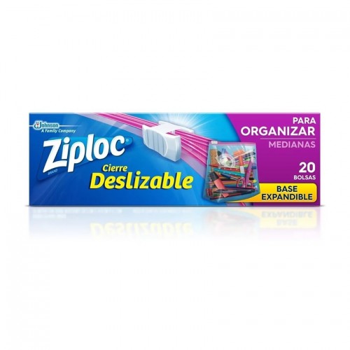 ZIPLOC BOLSA ORGANIZAR MEDIANA 20unid - LIMPIEZA Y QUIMICOS CIDER