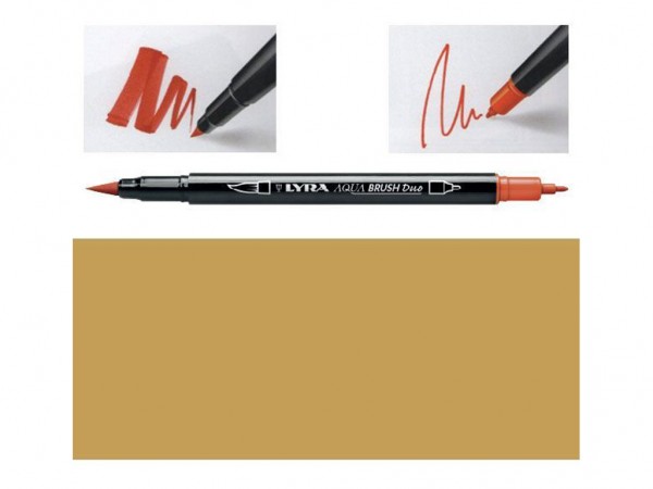 MARCADOR AQUA BRUSH DUO OCRE ORO - GIOTTO / LYRA / DAS