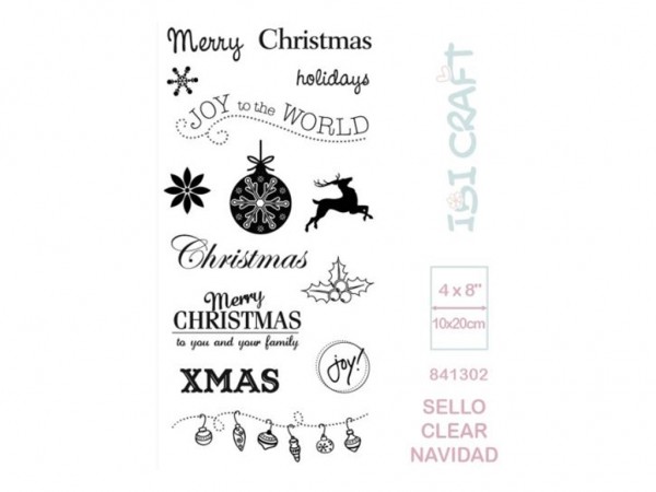 SELLOS SILICONADO CRISTAL 4x8cm NAVIDAD - IBICO