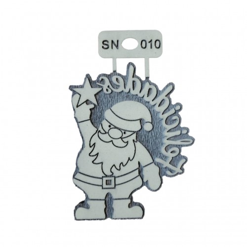 SELLOS SN010/NOEL FELICIDADES X10CM - IND DEL ARTE / CORTE LASER