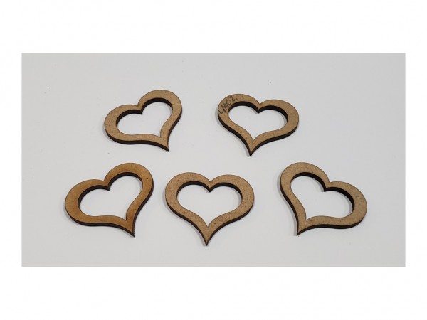 MINIATURA CORAZON CALADO x5u - IND DEL ARTE / CORTE LASER