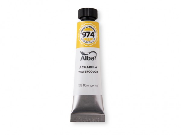 ACUARELA ALBA G3 AMARILLO MEDIO 10ml - ALBA