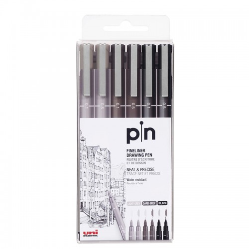 ESTILOGRAFO MITSUB PIN x6 SURTIDOS - STAEDTLER