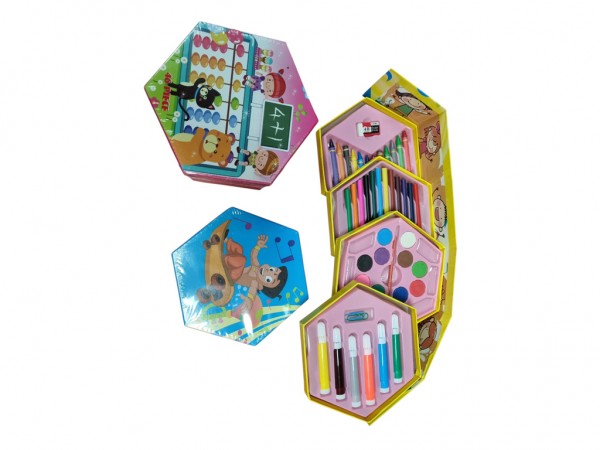 SET ARTE 46 PIEZAS HEXAGONAL (XY-04) - IMPORTACION CIDER