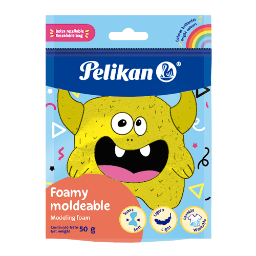 MASA FOAMY MOLDEABLE 50g AMARILLO - PELIKAN