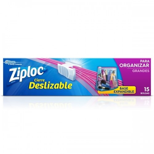 ZIPLOC BOLSA ORGANIZAR GRANDE 15unid - LIMPIEZA Y QUIMICOS CIDER