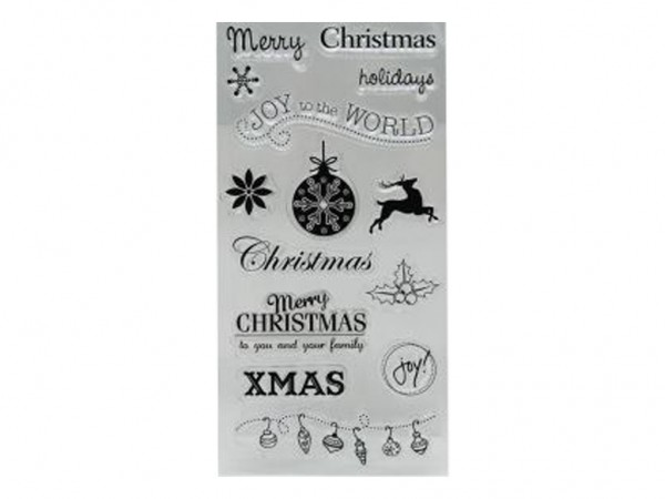 SELLOS SILICONADO CRISTAL 4x8cm NAVIDAD - IBICO