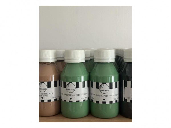 SERIGRAFIA COLOR VERDE 100g - OMNA DECO