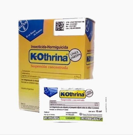 INSECTICIDA K-OTHRINA SACHET 15cc - LIMPIEZA Y QUIMICOS CIDER