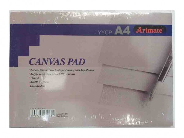 BLOCK TELA  A4 280g 10H CANVAS - ARTMATE