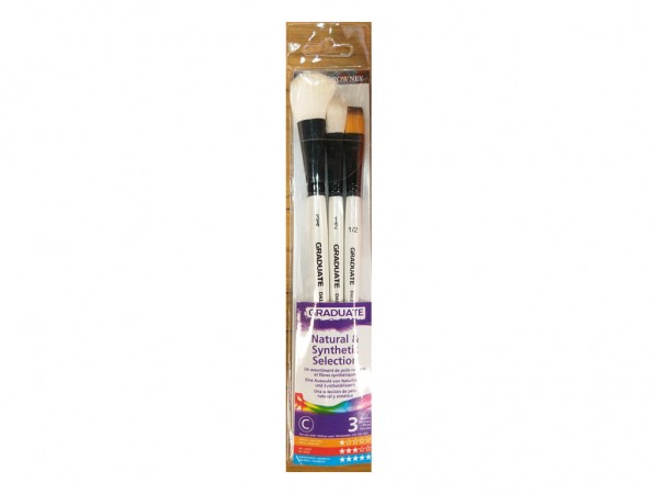 PINCELES P/ACUARELA PELO SINT x3 M CORTO - GIOTTO / LYRA / DAS