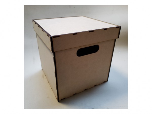 CAJAS CUBO CON TAPA (30X30X30) - IND DEL ARTE / CORTE LASER