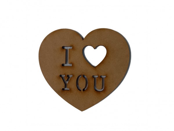 CORAZON I LOVE YOU 10CM - IND DEL ARTE / CORTE LASER