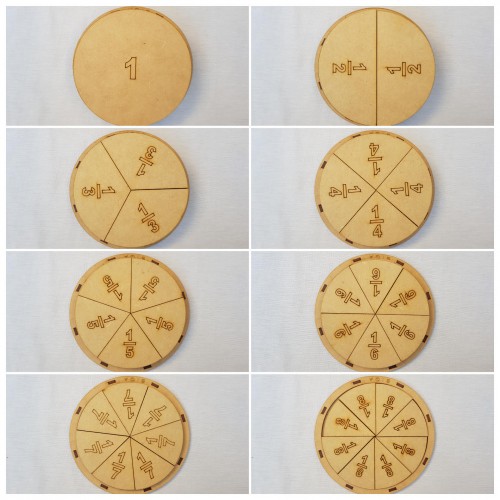 JUEGOS DIDACTICOS FRACCIONES PIZZA 16cm - SIGA OBJETOS