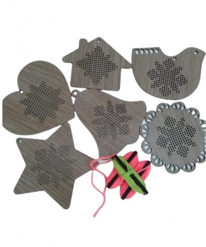 KIT BORDADO NAVIDAD x6 - SIGA OBJETOS