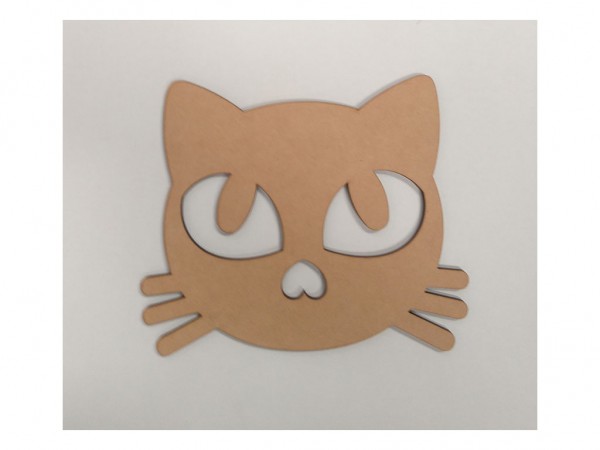 CARA DE GATO (18x22) 5mm - IND DEL ARTE / CORTE LASER