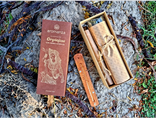 SAHUMERIOS ORGANICOS BOX x30 MAS PORTA - VELAS DE LOS MILAGROS