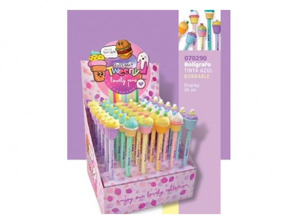BOLIGRAFO TWEENY BORRABLE HELADOS - IBICO