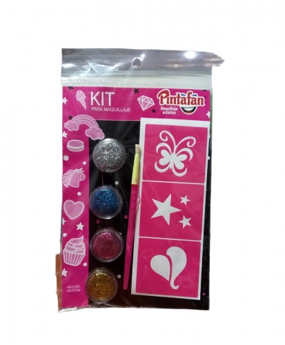 MAQUILLAJE KIT MIX GLITTER MANIA - PINTAFAN CREATIVA