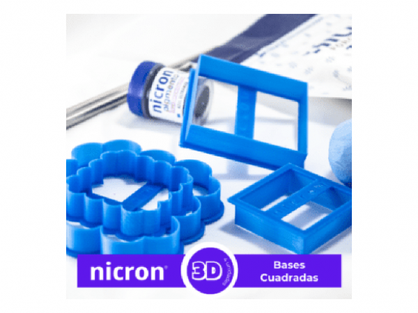 CORTANTES 3D BASES CUADRADAS x4 - NICRON