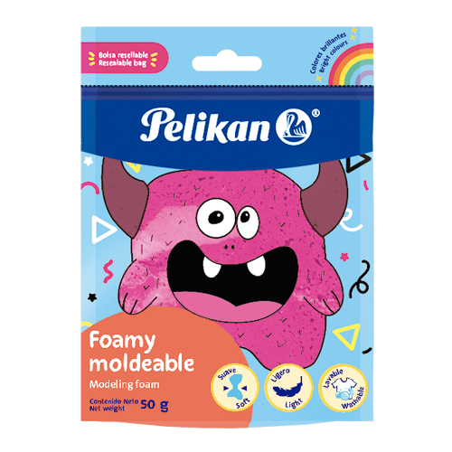 MASA FOAMY MOLDEABLE 50g ROSA - PELIKAN