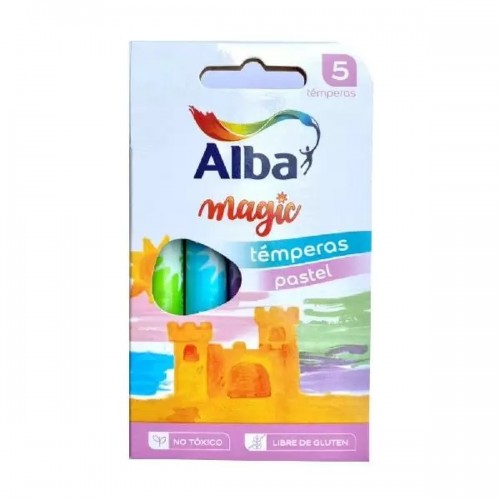 TEMPERAS ALBAMAGIC PASTEL x5 unid 8ml c/ - ALBA