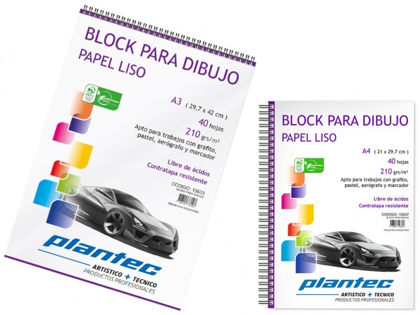 BLOCK DIBUJO 210g 35x50 40H ANILLADO - PLANTEC