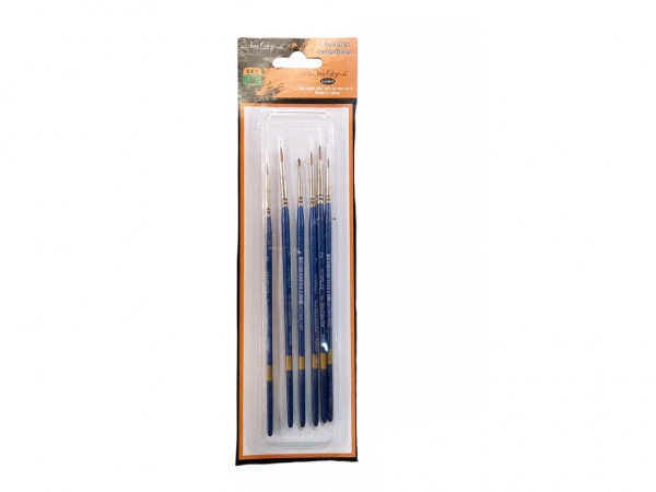 PINCELES SET LINER CORTO x6 PELO SINT - VAN ORLEY