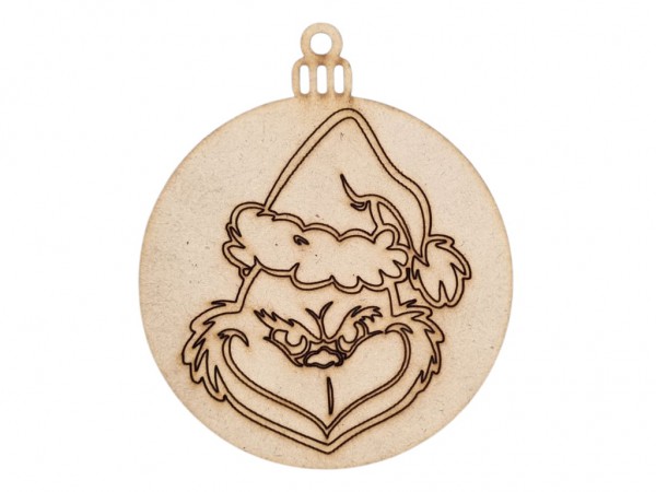 BORLA GRINCH X 10 CM - IND DEL ARTE / CORTE LASER