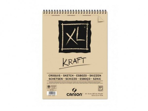 BLOCK DIBUJO KRAFT 90g A4 60H XL CANSON - GIOTTO / LYRA / DAS