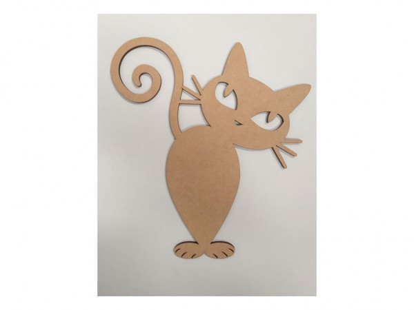 GATO B/GATO GR PATITAS JUNTAS(28x31) 5mm - IND DEL ARTE / CORTE LASER