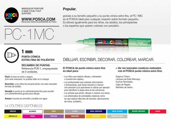 MARCADOR POSCA 1mm - STAEDTLER