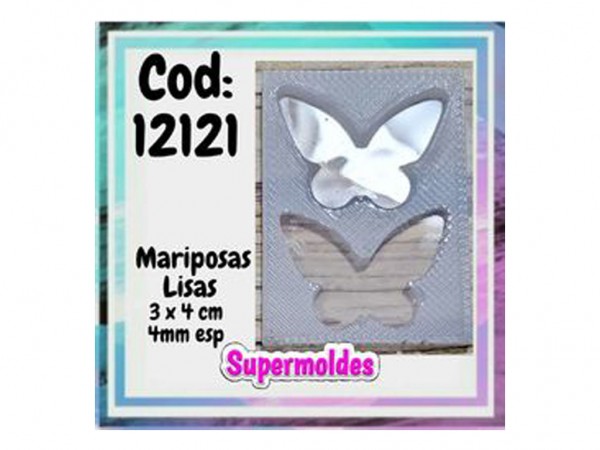 MOLDES RESINA MARIPOSA ANGOSTA 3X4 4m x2 - SUPERMOLDES