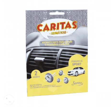 AROMATIZANTE AUTO "CARITAS" SPORT - LIMPIEZA Y QUIMICOS CIDER