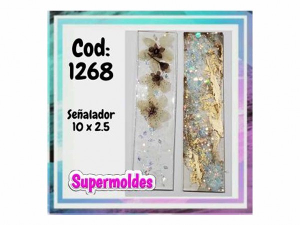 MOLDES RESINA SEÑALADOR 10X2.5 CM - SUPERMOLDES