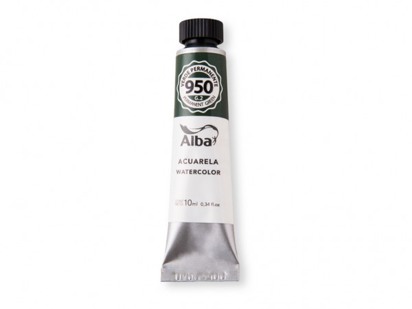 ACUARELA ALBA G2 VERDE PERMANENTE 10ml - ALBA