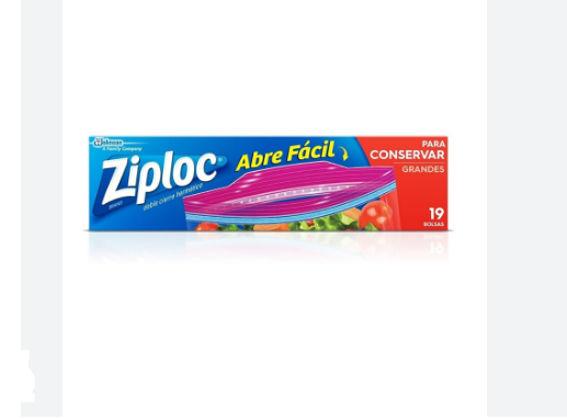 ZIPLOC BOLSA CONSERVA GRANDE 19U - LIMPIEZA Y QUIMICOS CIDER